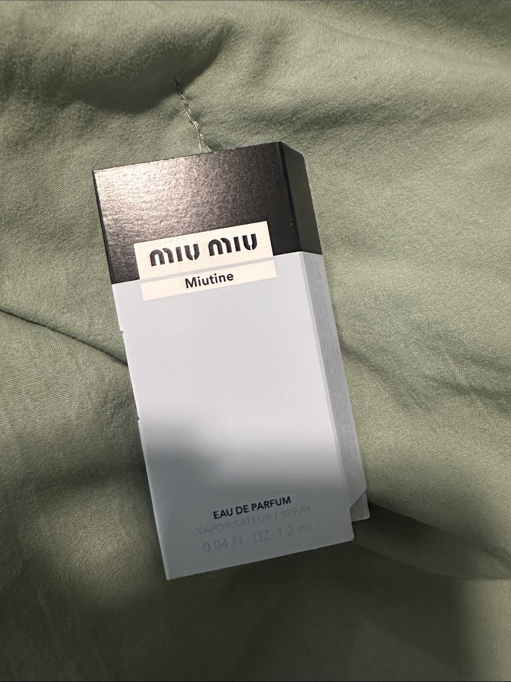 4/$15 Miu Miu Miutine sample
